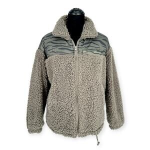 Thread & Supply | NWT | Small | Burnt Olive Super Soft Sherpa Full Zip-Up Jacket